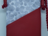 Nr. 19 Handytasche "Bubbles" Baumwolle rot