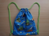 Kleinkind Turnbeutel/Rucksack "Schildkröte und Frosch"