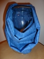 Loopschal “Paisley blau" Baumwolle