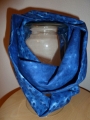 Loopschal “blaue Tupfen” Baumwolle