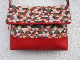 Messenger Bag "Raute bunt" im DIN A4 Format