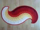 Tischläufer "Welle" rot 81 cm x 44 cm