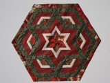 Weihnachtliche Tischdecke Hexagon